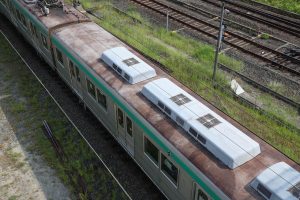 京都市交通局10系前期車 1108F(KS08) 屋根 2025年8月撮影
