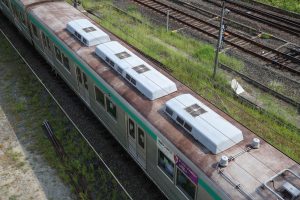 京都市交通局10系前期車 1108F(KS08) 屋根 2025年8月撮影