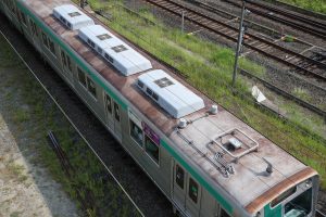 京都市交通局10系前期車 1108F(KS08) 屋根 2025年8月撮影
