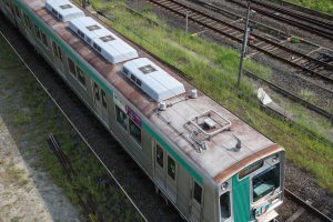 京都市交通局10系前期車 1108F(KS08) 屋根 2025年8月撮影