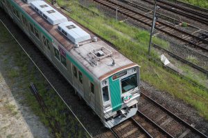 京都市交通局10系前期車 1108F(KS08) 屋根 2025年8月撮影