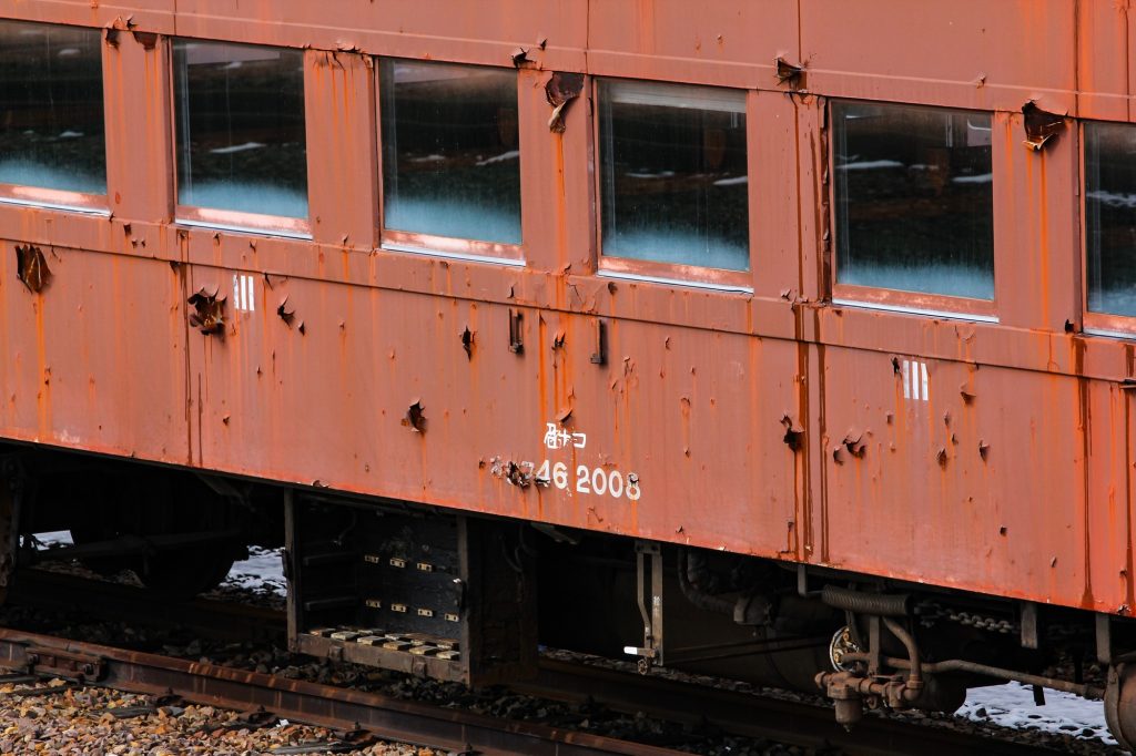 オハフ46 2008 美濃太田車両区で留置 2013-02-13