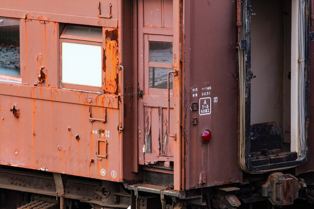 オハフ46 2008 美濃太田車両区で留置 2013-02-13