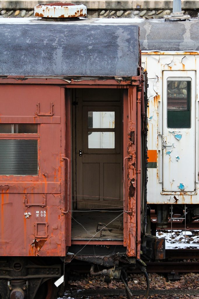 オハフ46 2008 美濃太田車両区で留置 2013-02-13