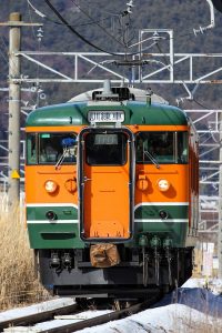 JR東日本・長野総合車両センター　115系1000番台 N15編成（訓練車）　中央本線（辰野支線）　小野駅付近にて