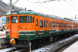 JR東日本・長野総合車両センター　115系1000番台 N15編成（訓練車）　クハ115-1222