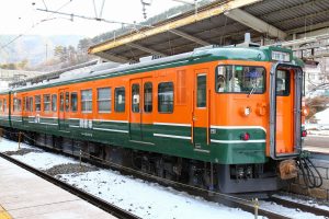 JR東日本・長野総合車両センター　115系1000番台 N15編成（訓練車）　クモハ115-1074