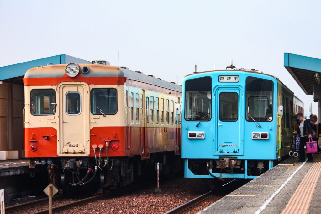 水島臨海鉄道キハ20 キハ203 MRT305 弥生駅にて