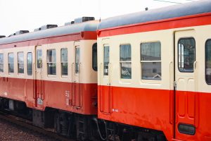 水島臨海鉄道キハ20 キハ203+205 弥生駅にて