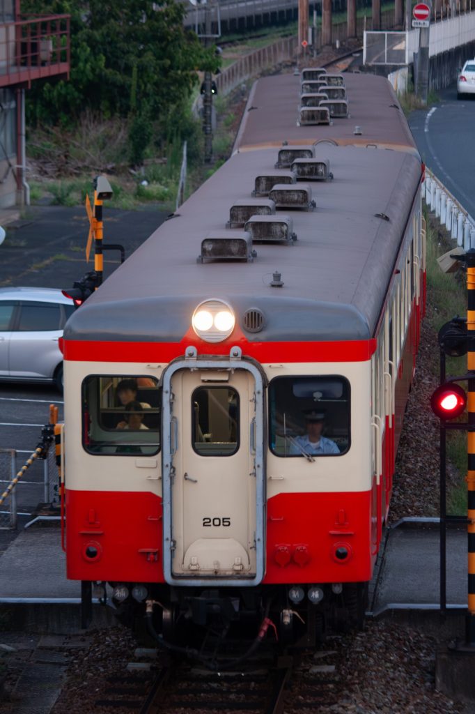 水島臨海鉄道キハ20 キハ205+203 倉敷市→球場前にて