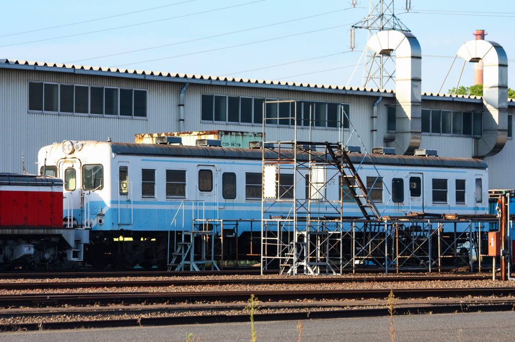 水島臨海鉄道 キハ20 513 (部品取り車) 倉敷貨物ターミナル駅にて