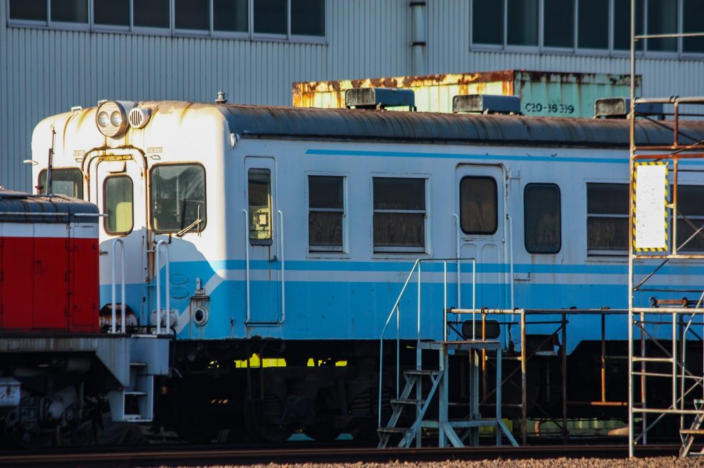 水島臨海鉄道 キハ20 513 (部品取り車) 倉敷貨物ターミナル駅にて