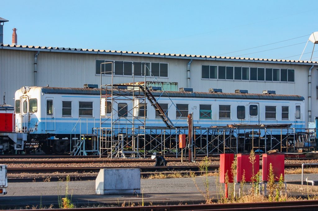 水島臨海鉄道 キハ20 513 (部品取り車) 倉敷貨物ターミナル駅にて