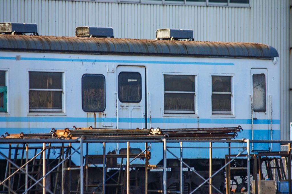 水島臨海鉄道 キハ20 513 (部品取り車) 倉敷貨物ターミナル駅にて