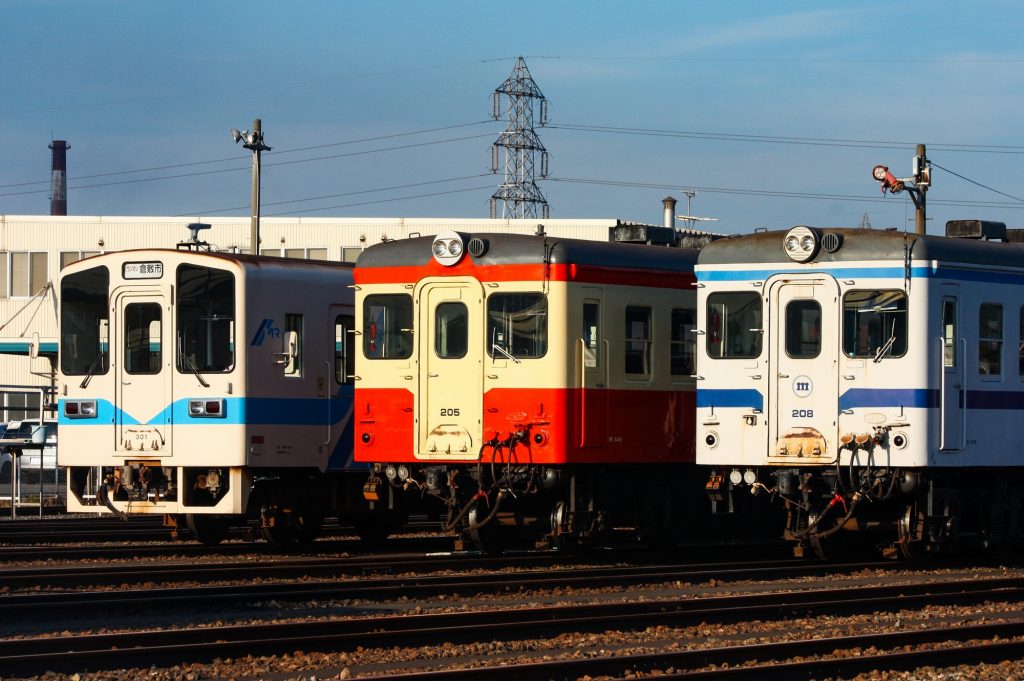 水島臨海鉄道キハ20 キハ205・208 MRT301 倉敷貨物ターミナルにて