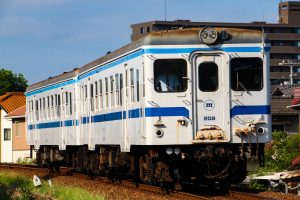 水島臨海鉄道キハ20 キハ208+204 西富井→球場前にて