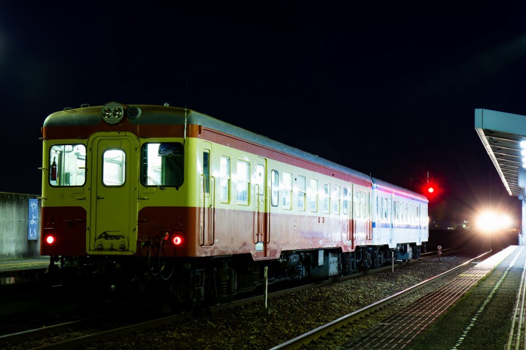 水島臨海鉄道キハ20 キハ204+203 弥生駅にて