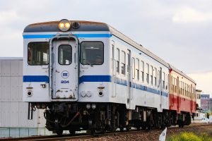 水島臨海鉄道キハ20 キハ204+203 倉敷市→球場前にて