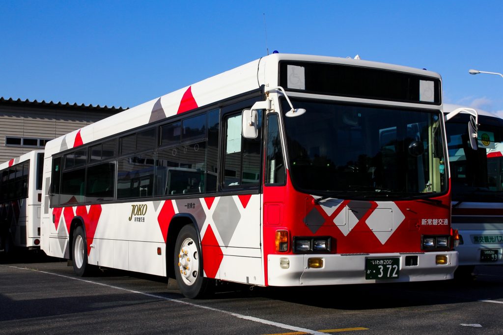 新常磐交通 いすゞ キュービック ノンステップ(KC-LV832L) 2015年3月