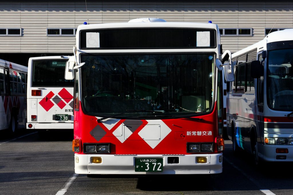 新常磐交通 いすゞ キュービック ノンステップ(KC-LV832L) 2015年3月