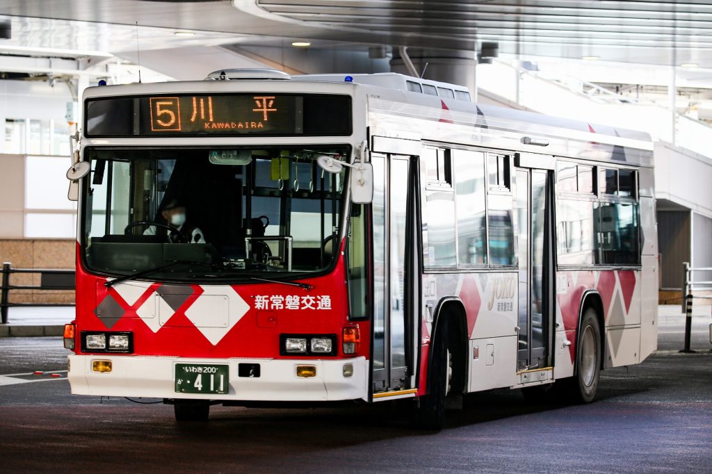 新常磐交通 いすゞ キュービック ノンステップ(KC-LV832L) 2016年3月