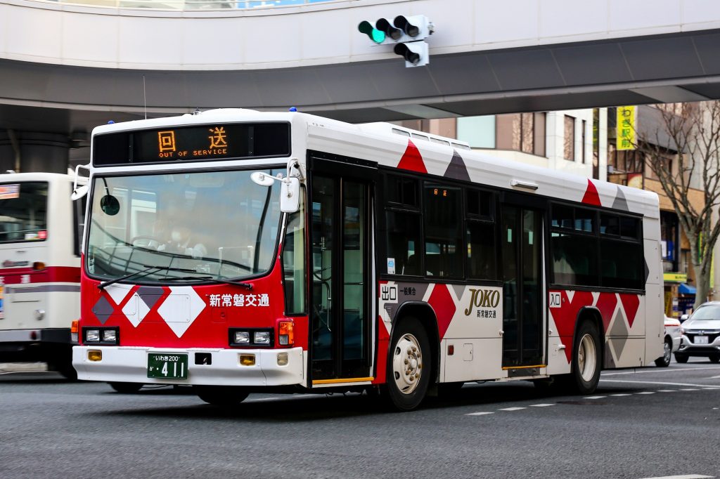 新常磐交通 いすゞ キュービック ノンステップ(KC-LV832L) 2016年3月