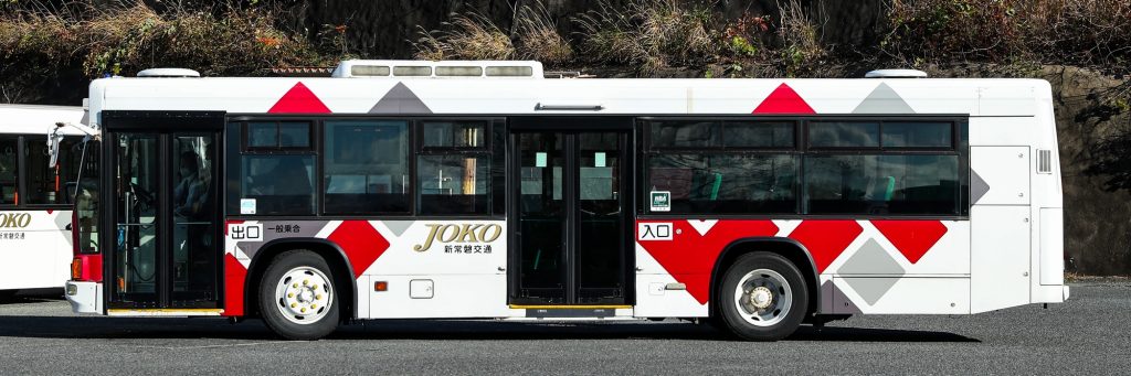新常磐交通 いすゞ キュービック ノンステップ(KC-LV832L) 2020年11月