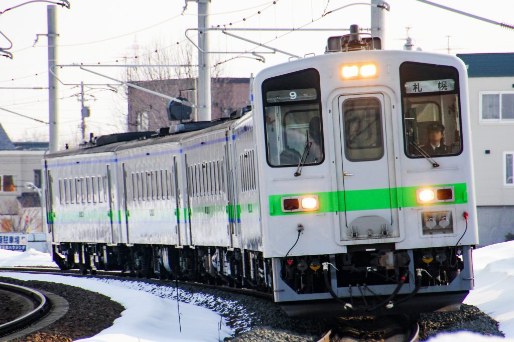 JR北海道 キハ141 9 札沼線(学園都市線) 532D 百合が原→太平　2012年3月