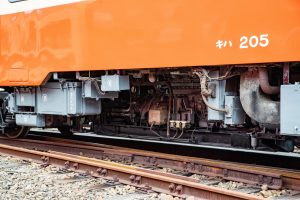 水島臨海鉄道 キハ205 床下2-4位側 クラウドファンディングによる整備後の姿 2022年5月撮影